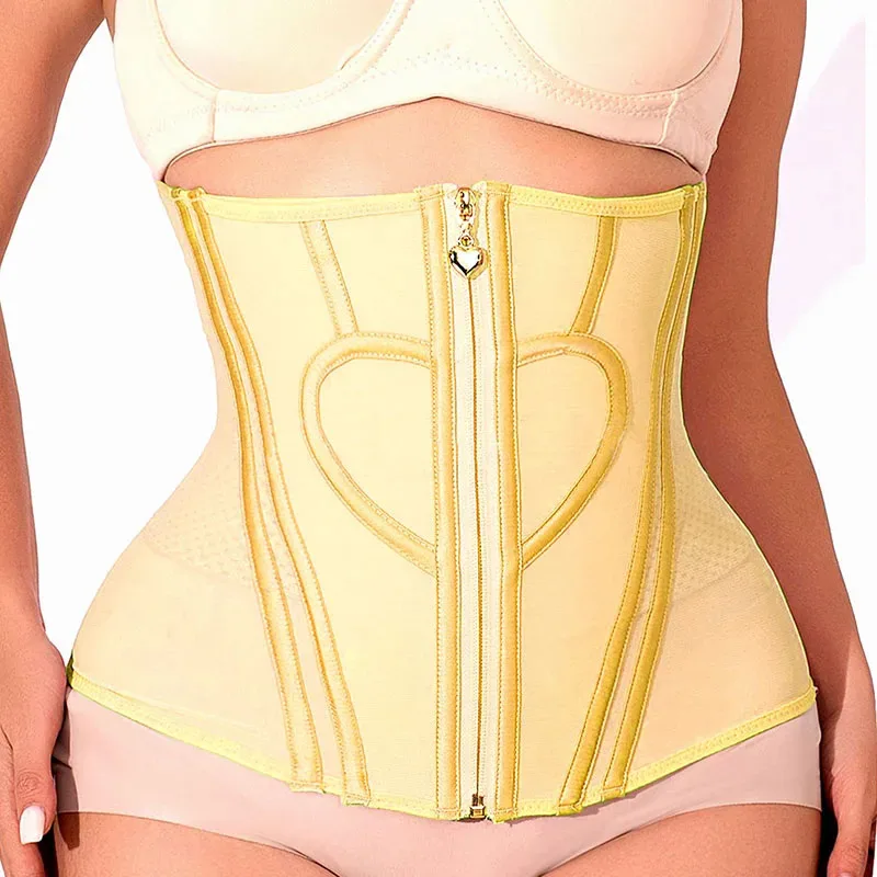 

Корректирующий пояс AfruliA Sexy Heart: колумбийский корсет-бодишейпер для коррекции фигуры, похудения и контроля живота (BBL)