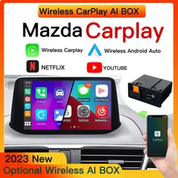 New Upgrade Wireless Apple CarPlay Android Auto Youtube USB adapter hub OEM for Mazda 3 6 2 CX3 CX5 CX8 CX9 MX5 miata TK78669U0C