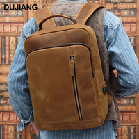 18Hot sale Men's Crazy Horse Leather 15.6inch Laptop Backpack New Daypack USB Charging for Travel Business School Unique Style R