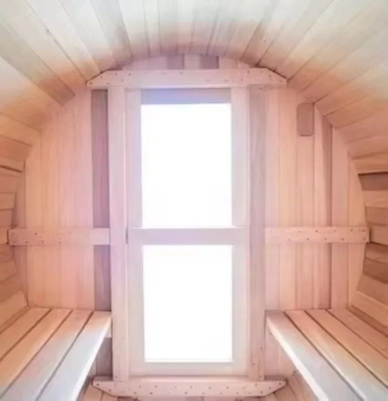 Outdoor Barrel Sauna Room Modern 4 8 People Solid Wood 3 6 9kW Electric Heating Far Infrared Wet Steam Stove Custom
