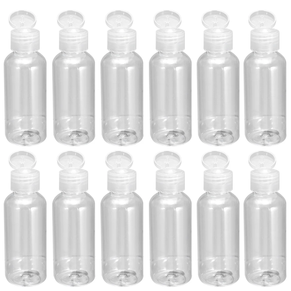 20 garrafas plásticas portáteis da loção dos pces 60ml dispensador vazio recarregável compacto leve para atividades ao ar livre de acampamento de viagem