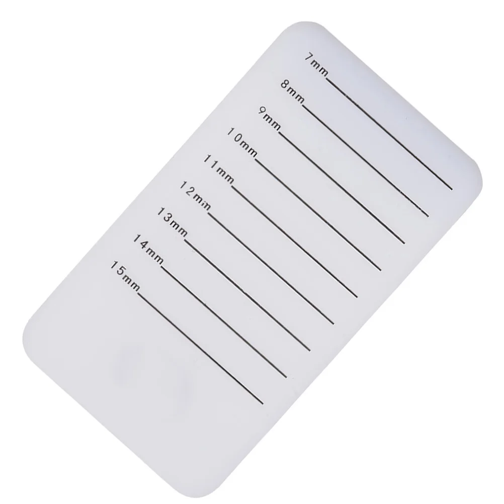 Eyelash Extension Scale Tray Transparent Eyelash Holder Board Smooth Surface Accurate Length False Lash Pallet Beauty Salon Tool