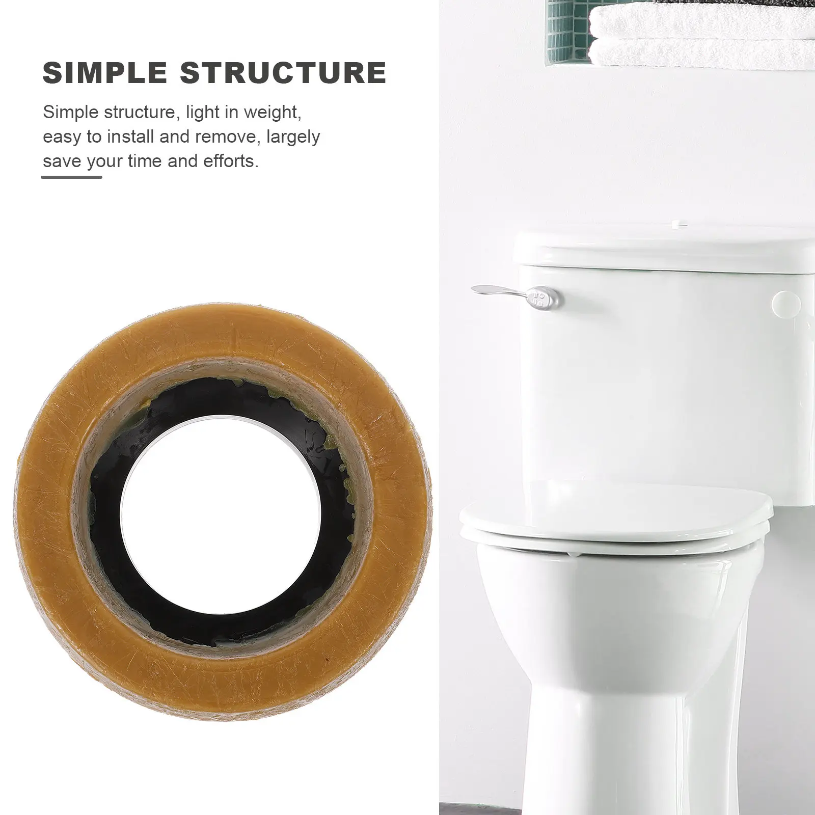 

Комплект из 1 уплотнительного кольца для унитаза с фланцем, универсальная прокладка для унитаза, водонепроницаемое уплотнение от протечек для сливной трубы, прочное, для ванной комнаты