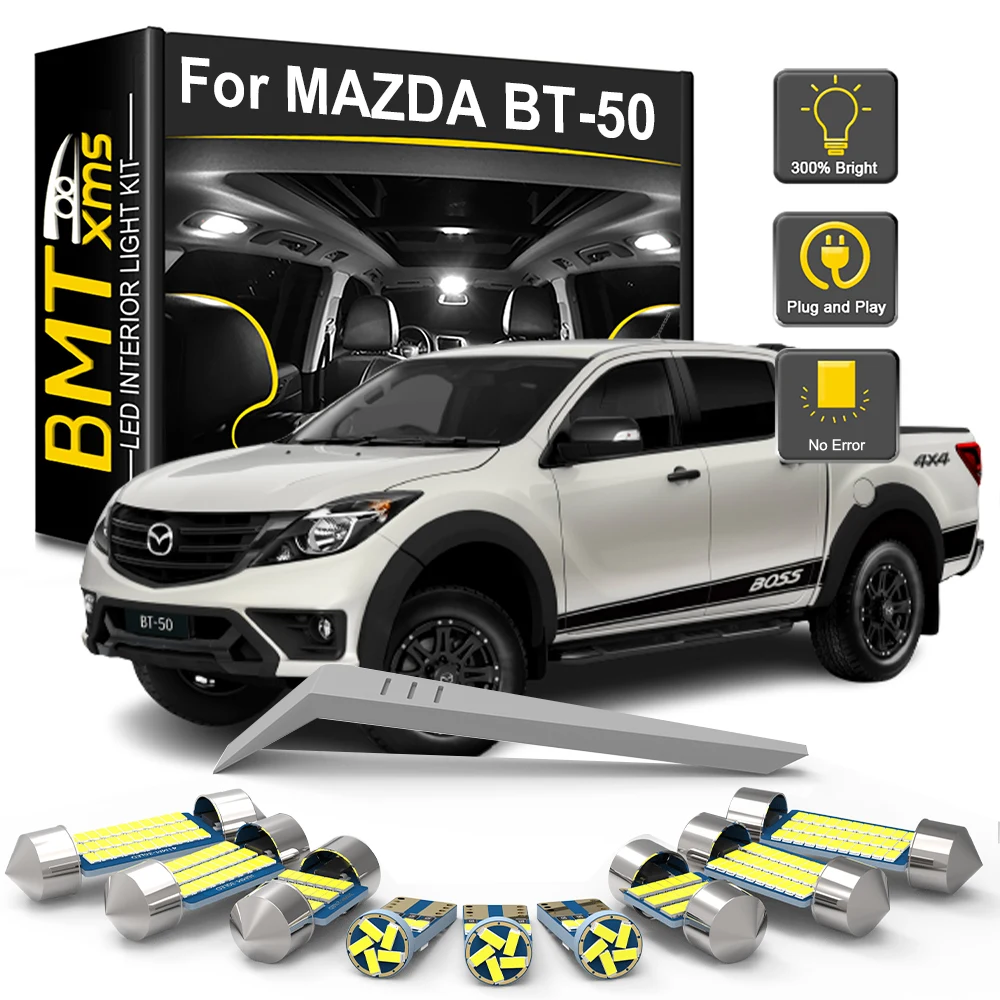 BMTxms Car LED Interior Light For Mazda BT-50 BT50 2006-2015 2016 2017 2018 2019 2020 2021 2022 Canbus Map Dome License Lamp