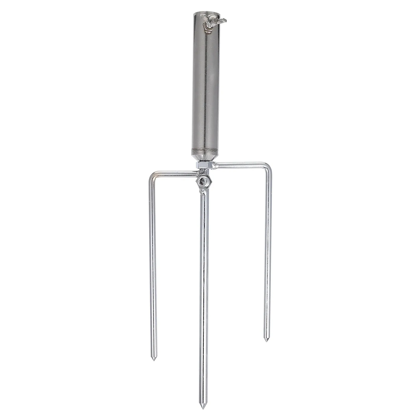 1Pcs Heavy-Duty Stainless Steel Beach Umbrella Anchor Spike for Sand Outdoor Patio Parasol Windproof Fixator Sand Auger Holder