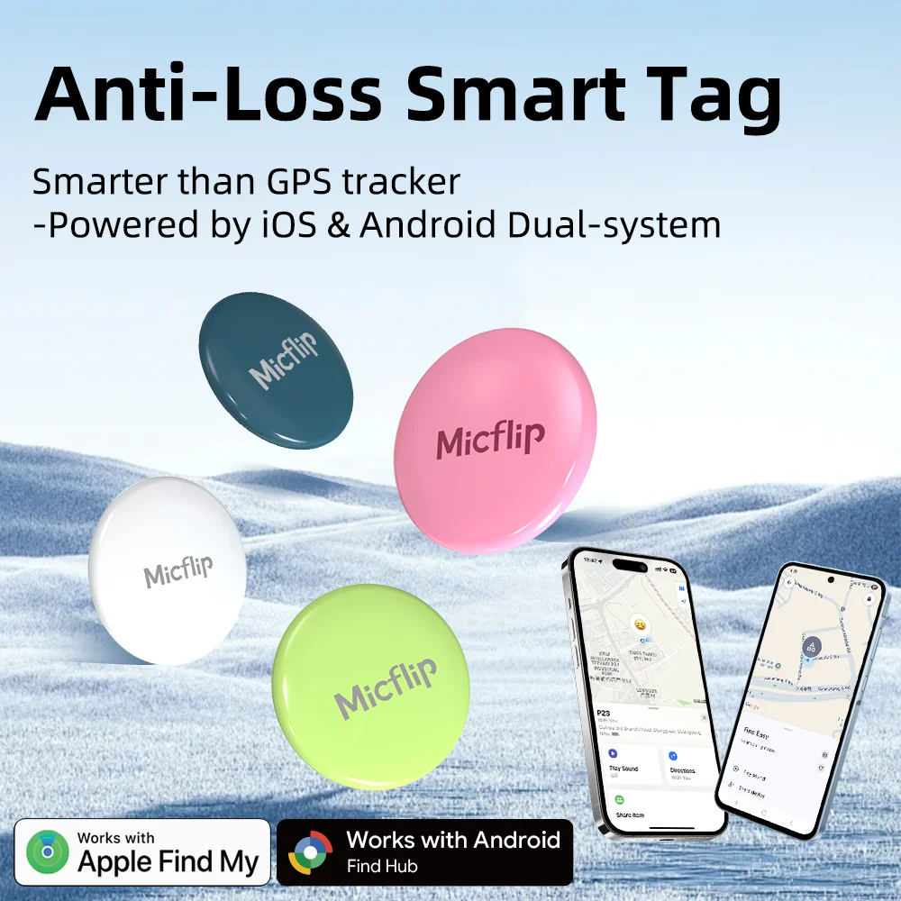 Anti-loss Airtag Smart Tag iOS and Android Find Hub Mini Tracker Locator Dual System Finder Key Find Easy Air Tag Apple Find My