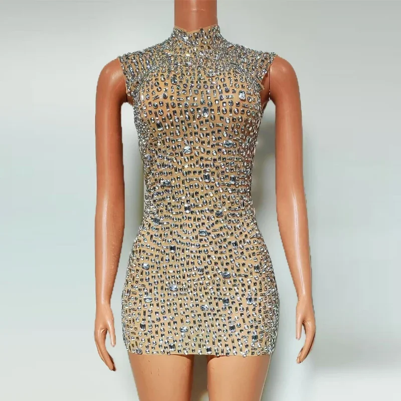 Strój urodzinowy dżetów sukienka na imprezę kobiety festiwalowe suknie wieczorowe Bar Ds Dj strój sceniczny Gogo kostiumy taneczne