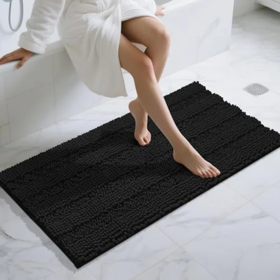 

Bathroom Runner Rugs Non Slip and Absorbent Bath Mat Super Soft Water Absorbent Hallway Carpet Machine Washable Rug for Vanity