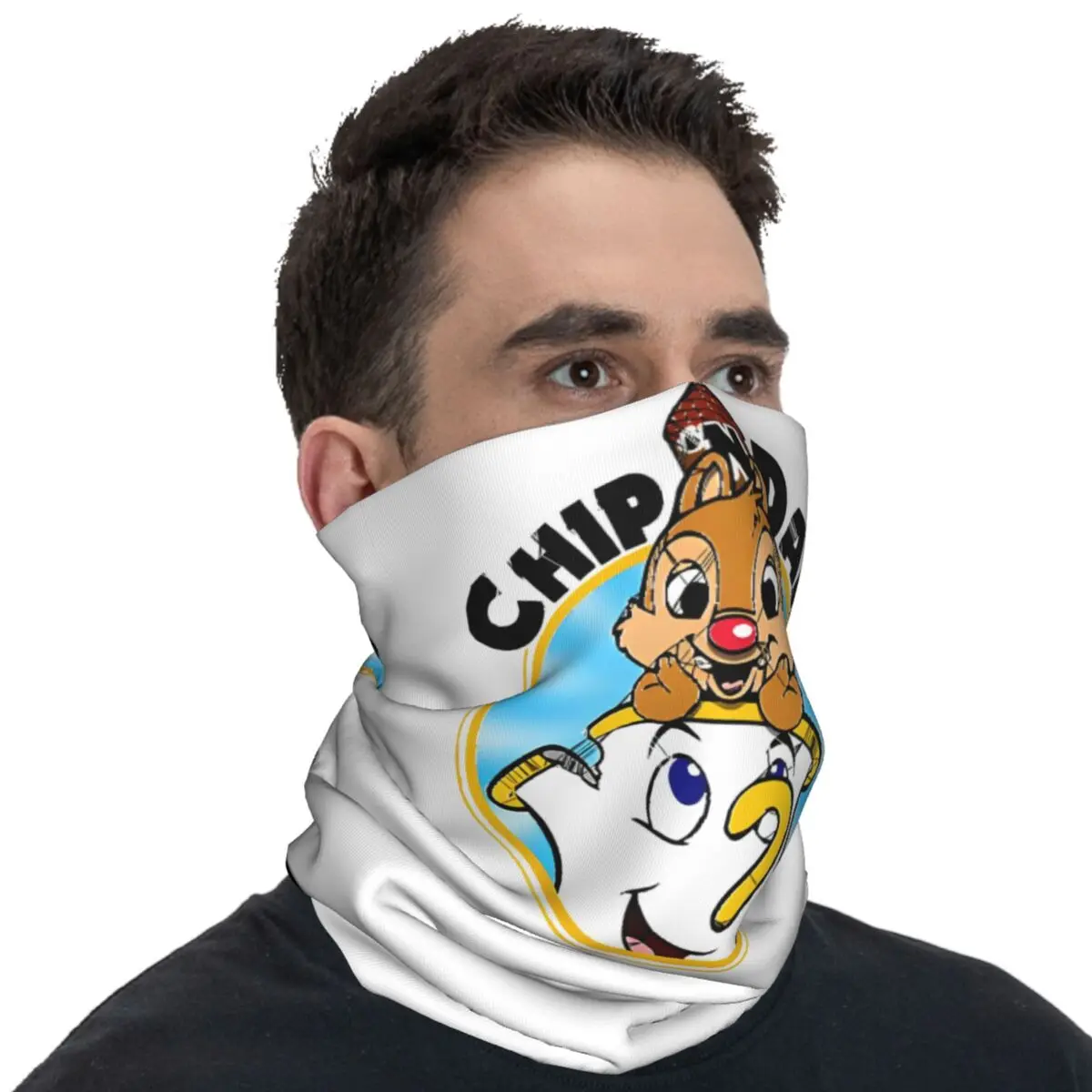 Chip N Dale Adventure Rescue Ranger Cartoon 96 Bandana Cycling Mask Hunting Fishing UV Balaclava Printed Neck Warmer Face Mask