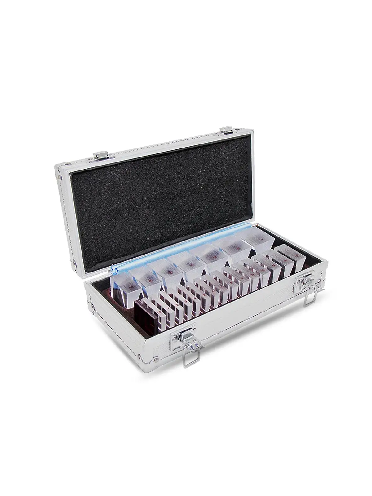 Ophthalmic Instruments Loose Prism Set for Optometry With Aluminium Case Prism Bars for Optometry Optical Prism Bar