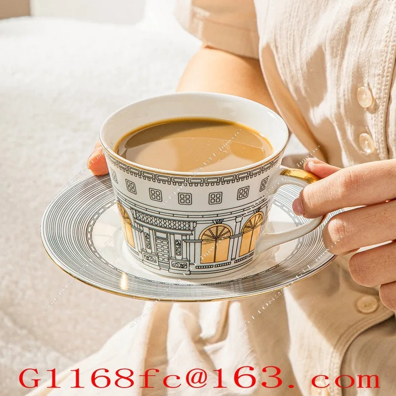 European Luxury High-value French Gold-painted INS Afternoon Teacup