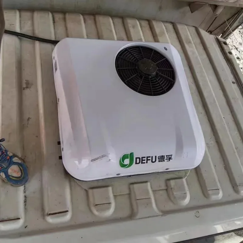 الكل في واحد بطارية السيارة الكهربائية التلقائية 12 فولت 24 فولت نظام مكيف هواء السيارة لمقصورة الشاحنة #1