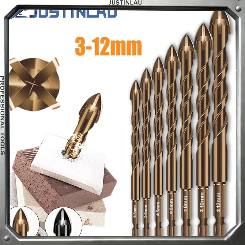 Hexagon Glass Cement Drill Bits 3-12mm