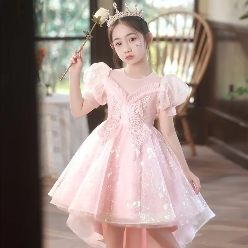 Dresses for Elegant Party Girls Dresses 2 to 8 Years Wedding Party Dress for Kids Girl Ball Gowns Children Clothes Girl Sukienka