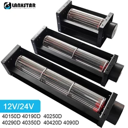 12V 24V DC Cross Flow Fan Drum Fan Multi Models Cross Flow Ventilation Blower Long Strip Fan Large Air Volume Quiet Ball Bearing