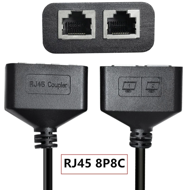 Y5H RJ45 Cat6 8P8C Female to 8Pins Screw Terminal Adapter for Cat5/6/7 Ethernet Extension and CCTV DVR Networking Connection