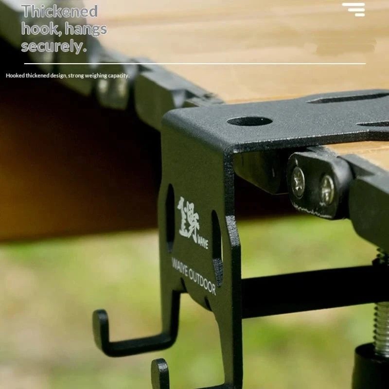 Gas Canister Hook Outdoor Hanging Plate Bottle Opener Camping Stove Tank Holder for Table Setup Portable Cooking Gear