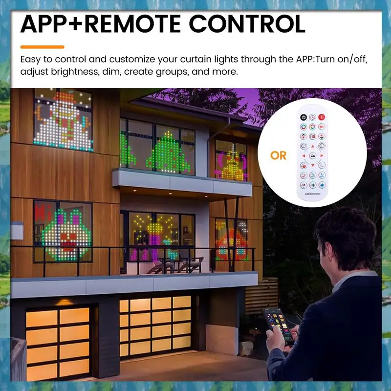 AB07 حار أضواء الستار الذكية بلوتوث App التحكم RGB LED سلسلة مقاوم للماء الجنية ضوء USB لتقوم بها بنفسك عرض غرفة ديكور