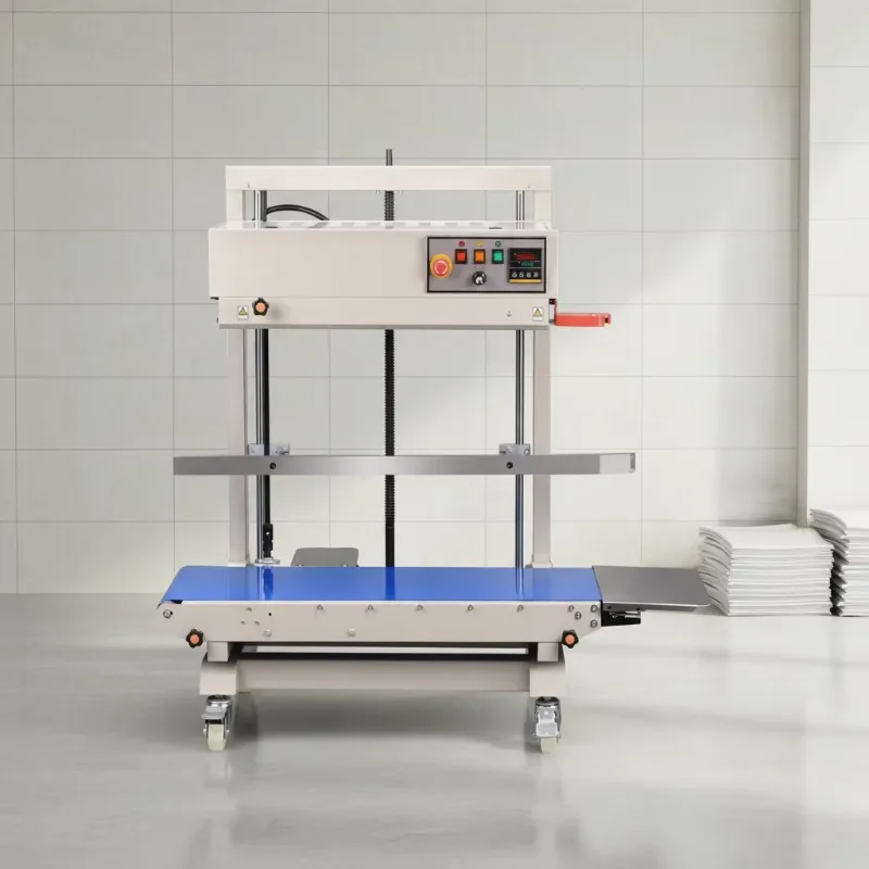 Fast Shipping High Quality FR-1200 Vertical Continuous Band Heat Plastic Bag Sealer Large Bag Sealing Machine