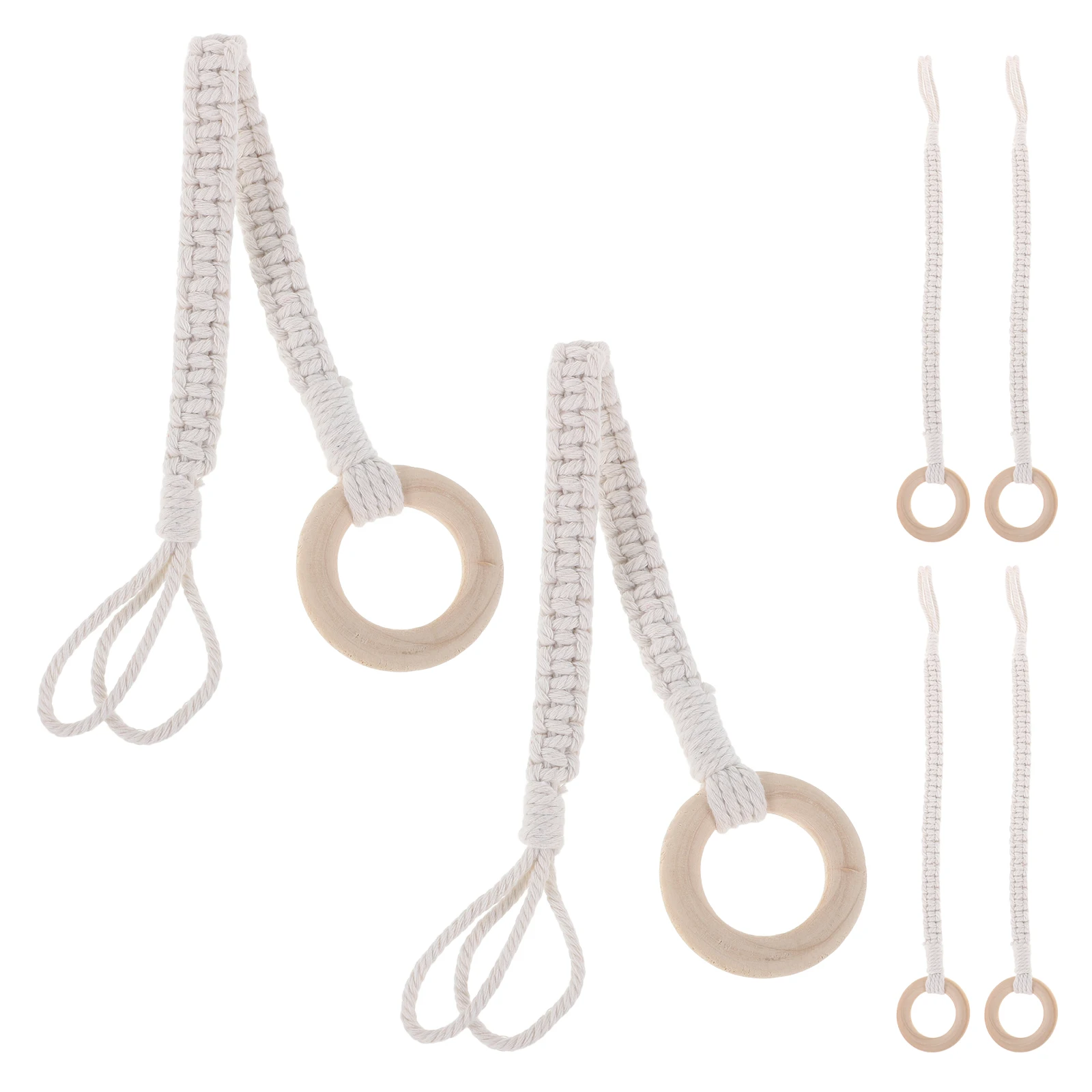 

6 Pcs Flower Pot Sling Extender for Hanging Plants Outdoor Planters Indoor Crochet Holder Flowerpot Rope Cotton