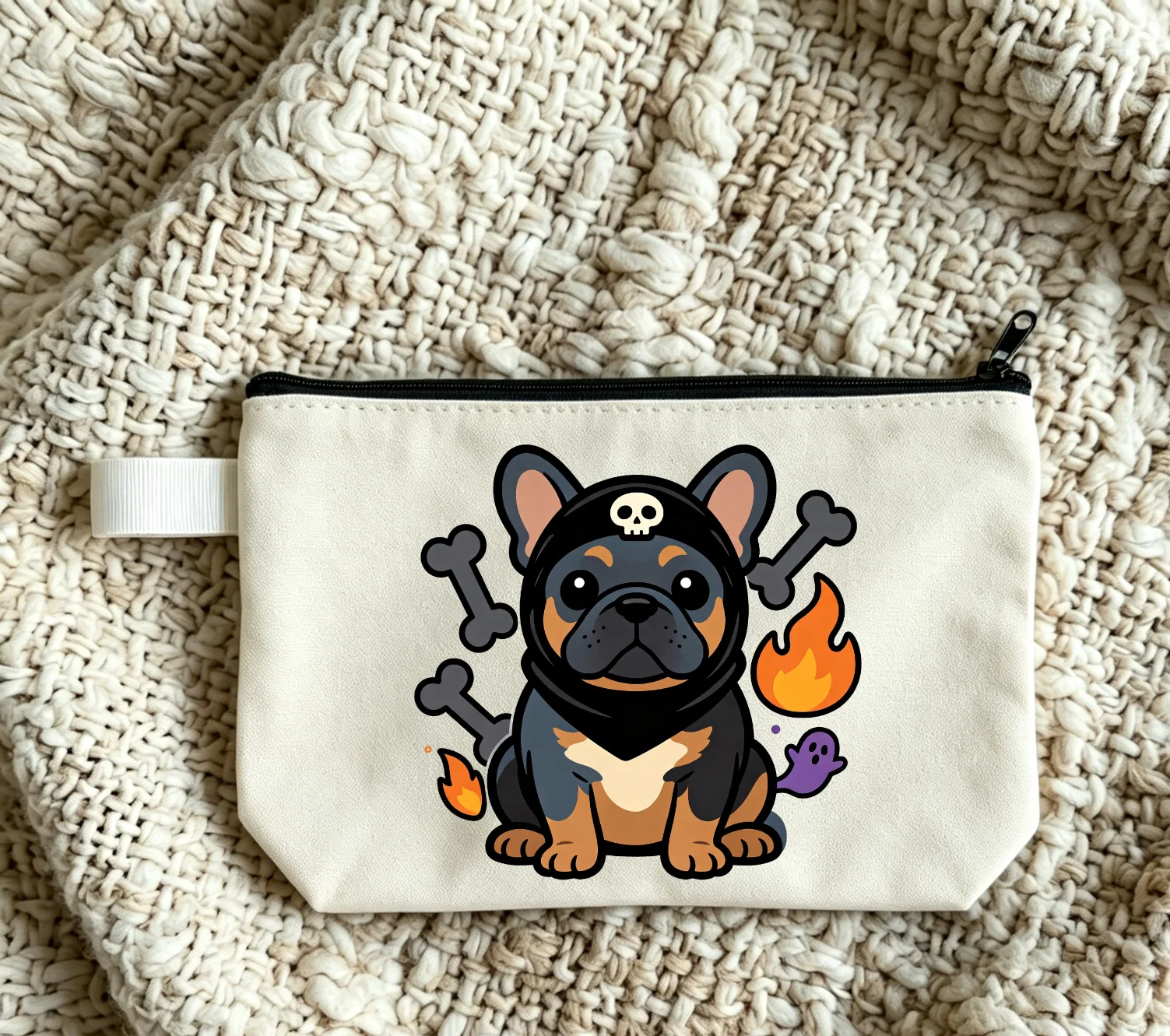 Halloween Dog Makeup Bag Halloween Teacher Student Stationery Storage Bag Holiday Gift Unisex
