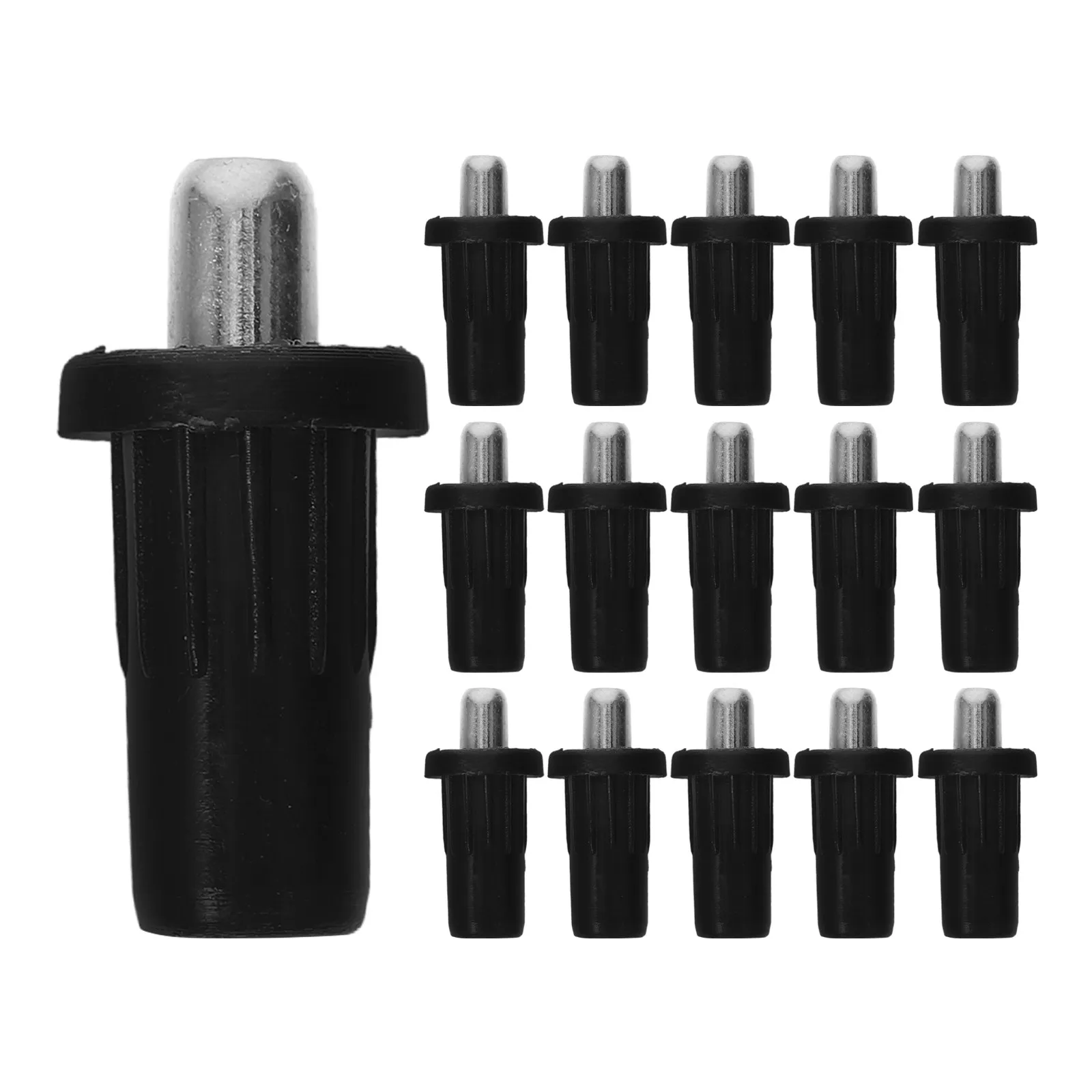 50Pcs Spring Loaded Plastic Iron Door Hinges Cabinet Repair Spring Pin Furniture Connector Pivot Hinges Cabinet Doors