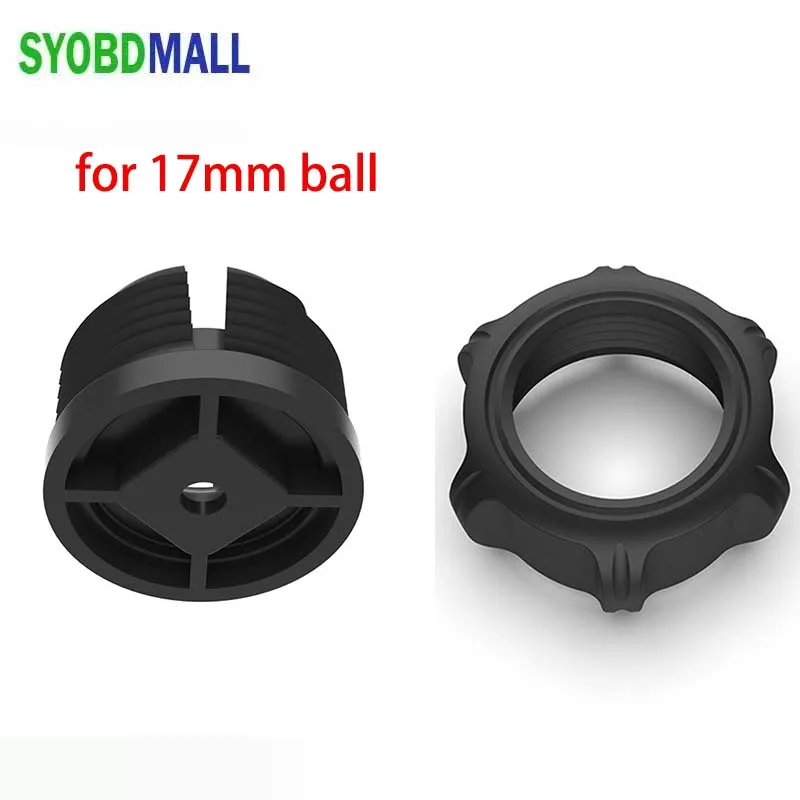 For 17mm Ball Head Nut Accessories Car Phone Holder Main Body Rear Seat Parts Snap on Clamping  tightening Type Nut Thread Parts