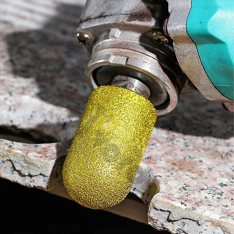 M10 الماس النحاس عجلة طحن المياه العودة إصبع بت قاطعة المطحنة التشذيب جلخ جولة رئيس لخلع الملابس حجر الكوارتز #6