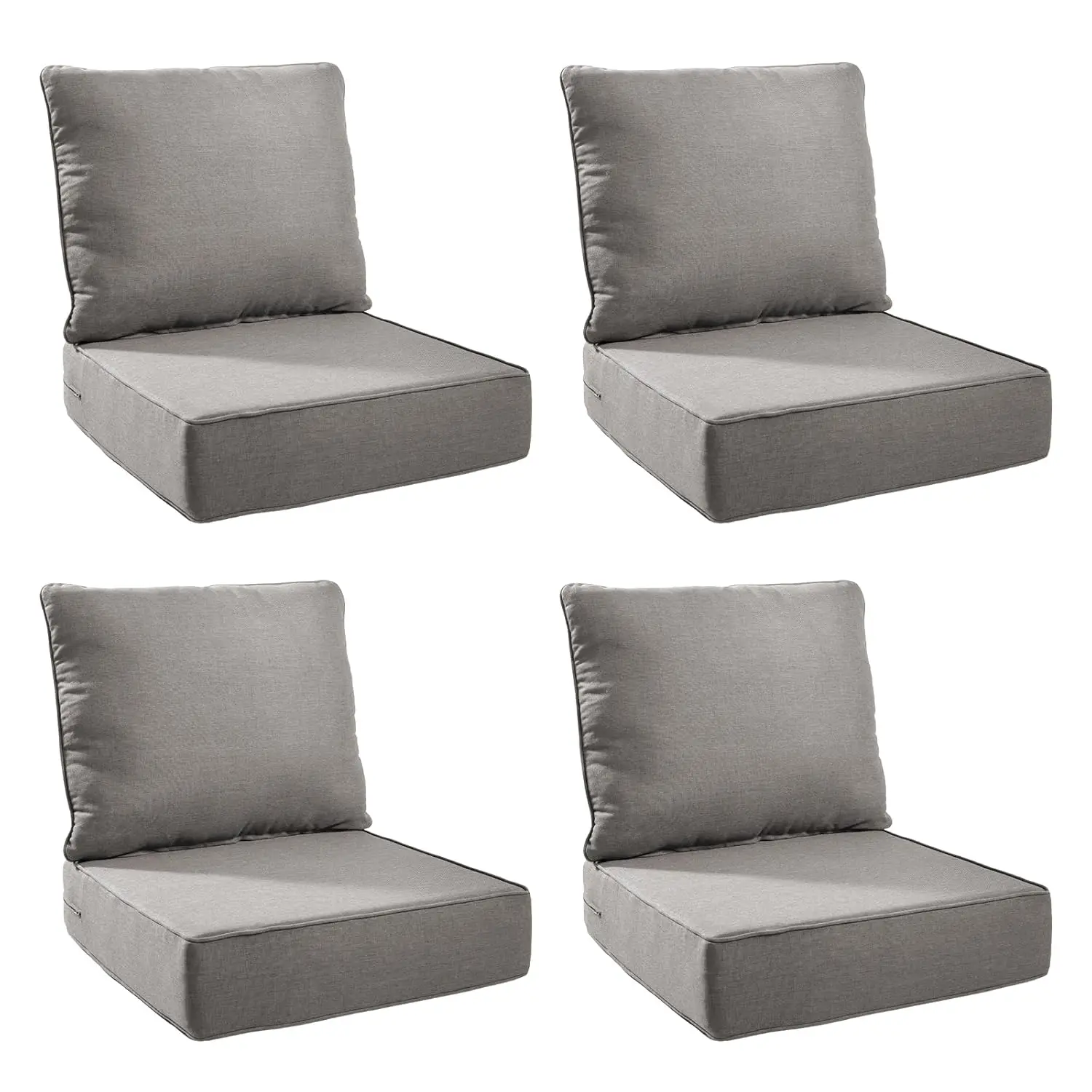 

Outdoor Cushion Set for Furniture Patio Furniture, UV Resistant, Water Resistant - 6 Inch Thick Foam Garden Cushions–,Custom