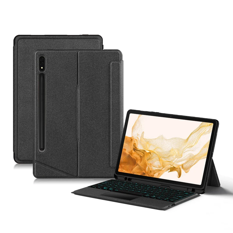 Magic Keyboard Case For Samsung Galaxy Tab S8 S7 11 A8 10.5 S6 Lite 10.4 S9 S10 FE 10.9 Tablet Backlit Touch Pad Protective Case view 2