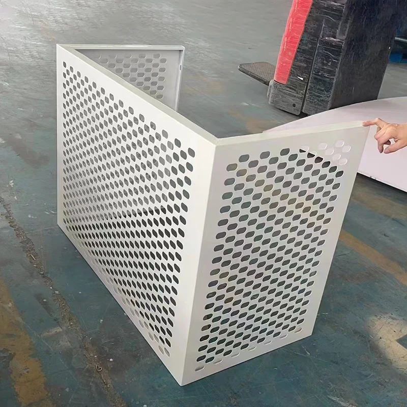 غطاء مكيف الهواء من سبائك الألومنيوم، غطاء حماية، قشرة ألومنيوم مجوفة، وحدة تزيين خارجية