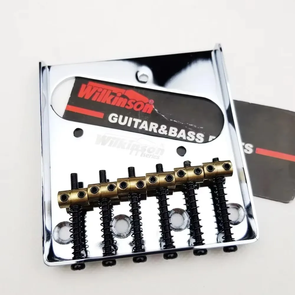 Shop Bo-Hong Store-Wilkinson Vintage Bridge for Electric Guitar Brass saddles Guitar BridgeWOT02-Suitable for replacing-Hot Sale