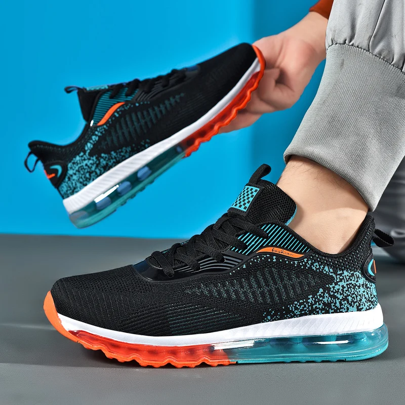 

Спортивная и повседневная обувь, мужская обувь, кроссовки для марафона с увеличенной воздушной подушкой, из тканого материала, всесезонные, резиновые, износостойкие, с защитой от...