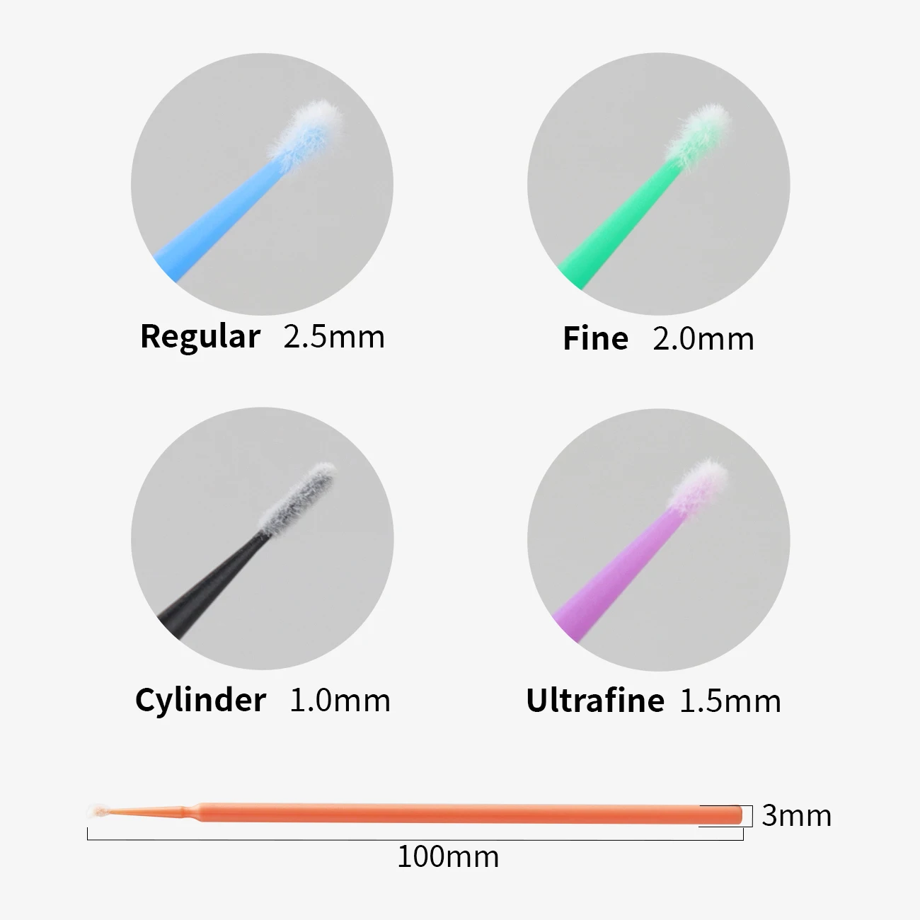 

100 шт./бутылка, одноразовая стоматологическая мини-кисть, аппликатор, мини-кисть, стоматологическое ортодонтическое расширение, стоматологический инструмент