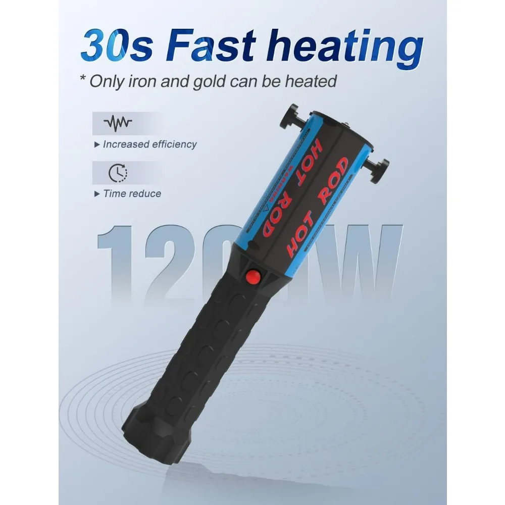 1200 W 110 V magnetisches Induktionsheizungsset zum Entfernen von Bolzen und Schrauben mit 4 Ersatzspulen