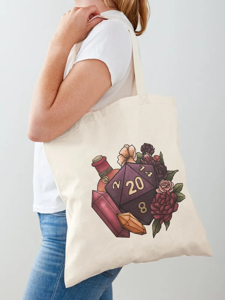 

Sorcerer Class D20 - Tabletop Gaming Dice Tote Bag Gift bags Women's tote bag tote bags aesthetic Women's shopping bag