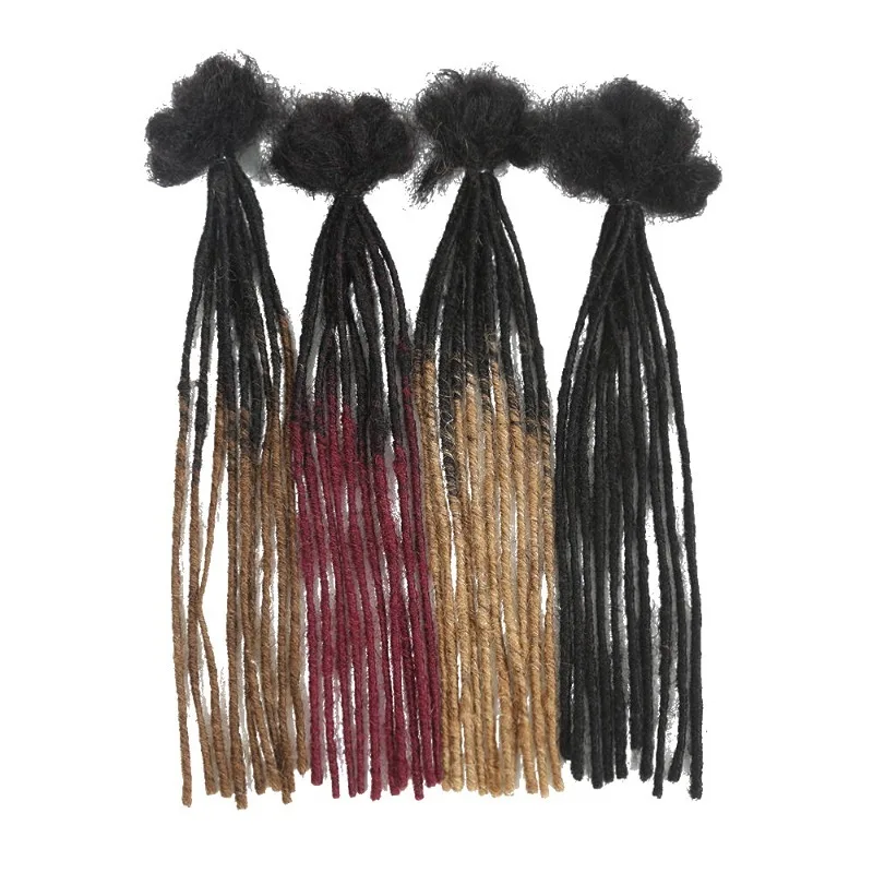 10pcs 8-18'' 버진 헤어 Dreadlock 가발 브라질 버진 헤어 대량 가짜 브레이드 0.2cm 직경 파티/결혼식에 적합