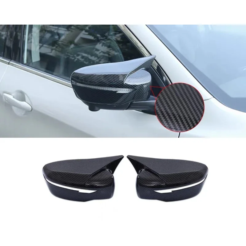 

For Nissan Qashqai X-Trail Murano Rogue Pathfinder 2015-2019 Car Rearview Side Mirror Cover Wing Cap Rear View Case Trim Sticker