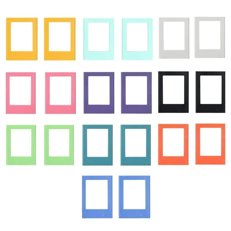 ABLJ 20 Pcs Magnetic Picture Frame For Fridge Magnetic Picture Frame For Home, School Decor Wallet Size Pictures Holder
