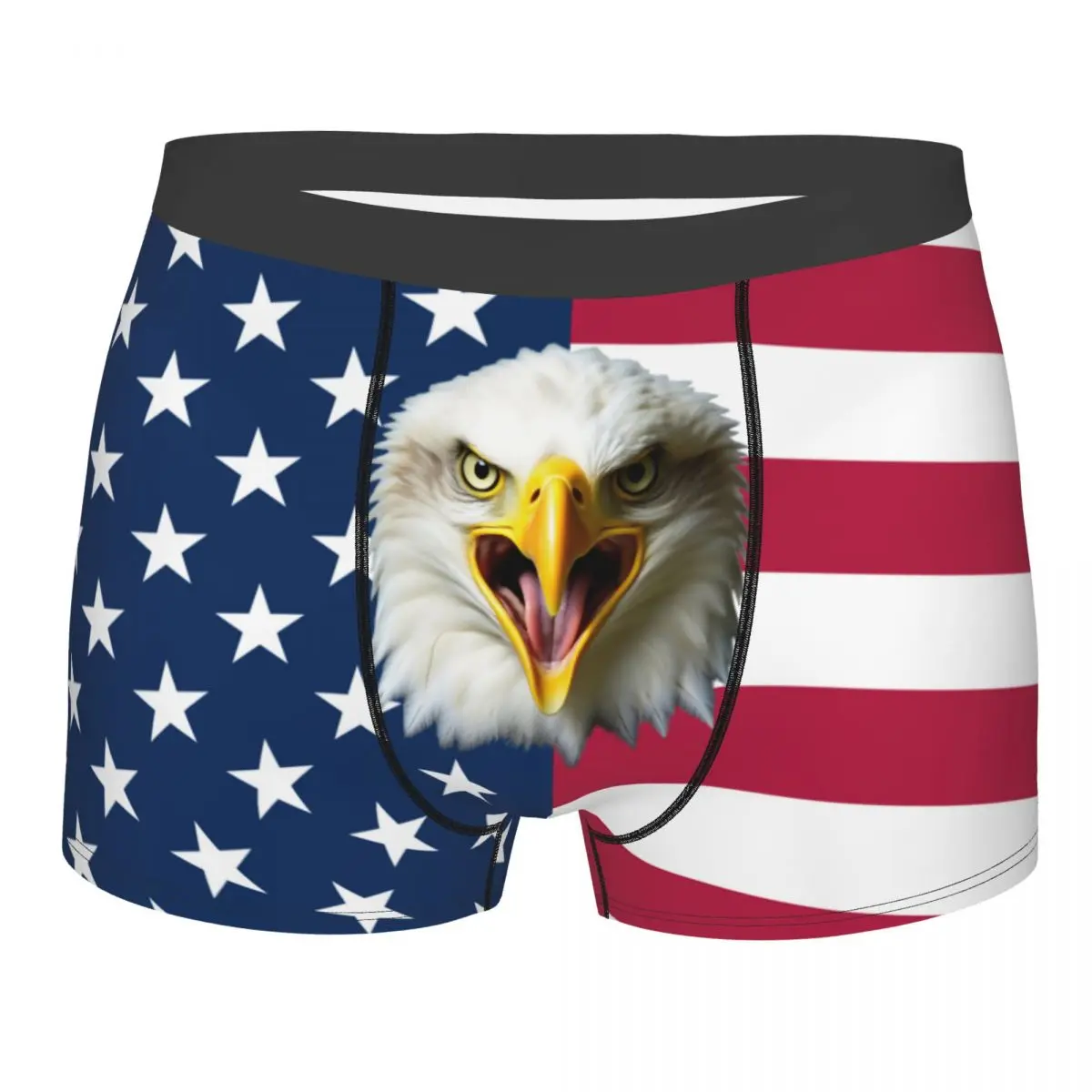 American Flag Eagle Valentine'S Day Underwear Male Birthday Gift For Boyriend Boxer Shorts Panties Briefs Soft Underpants
