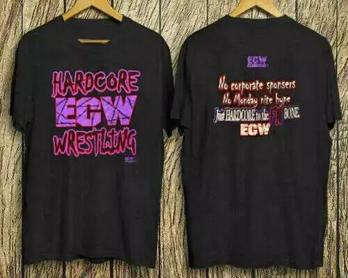 

Rare Original Hardcore Ecw Wrestling T-Shirt Shirts , 2-Sided Printed, S-3XL.