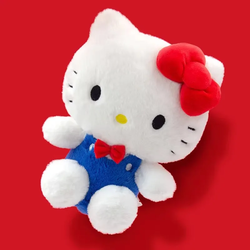 Original Sanrio 50. Jahrestag Hello Kitty Stofftiere Anhänger Plüschtiere Puppe Schlüsselanhänger Anime Schlüsselanhänger Geburtstag Weihnachtsgeschenk