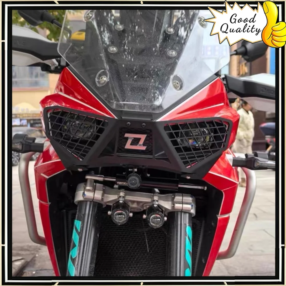 

For KOVE 800X modified headlight net headlight 800X headlight protective cover decorative cover stainless steel accessories