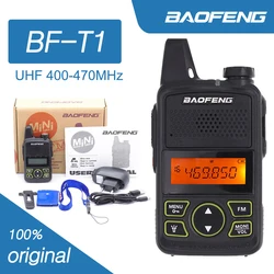 Baofeng BF-T1 Mini Child Walkie-talkies Transceiver Amateur Two-way Radio 5W Portable FM   UHF 400-470MHz For Kids Toy CB Radio