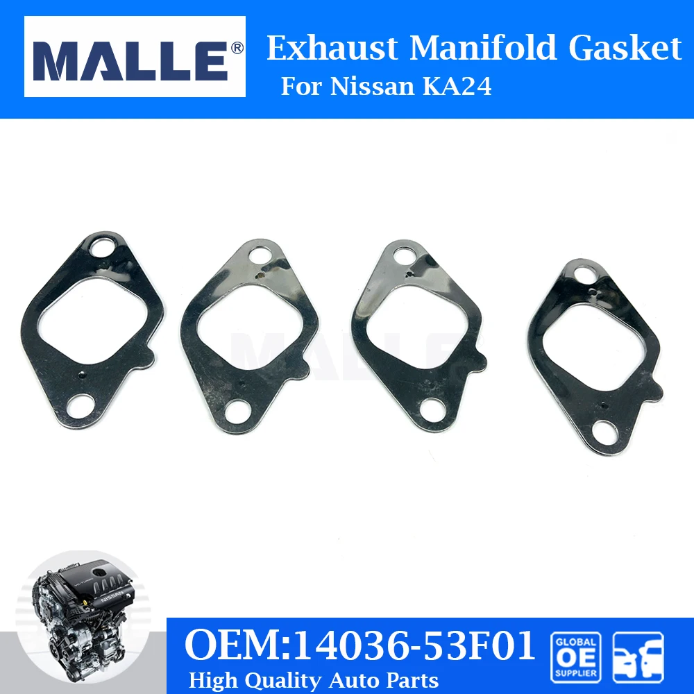 

KA24DE Engine Exhaust Manifold Gasket For Nissan KA24 D22 Frontier Xterra Navara NP300 Auto Car Accessories OE 14036-53F01 Steel