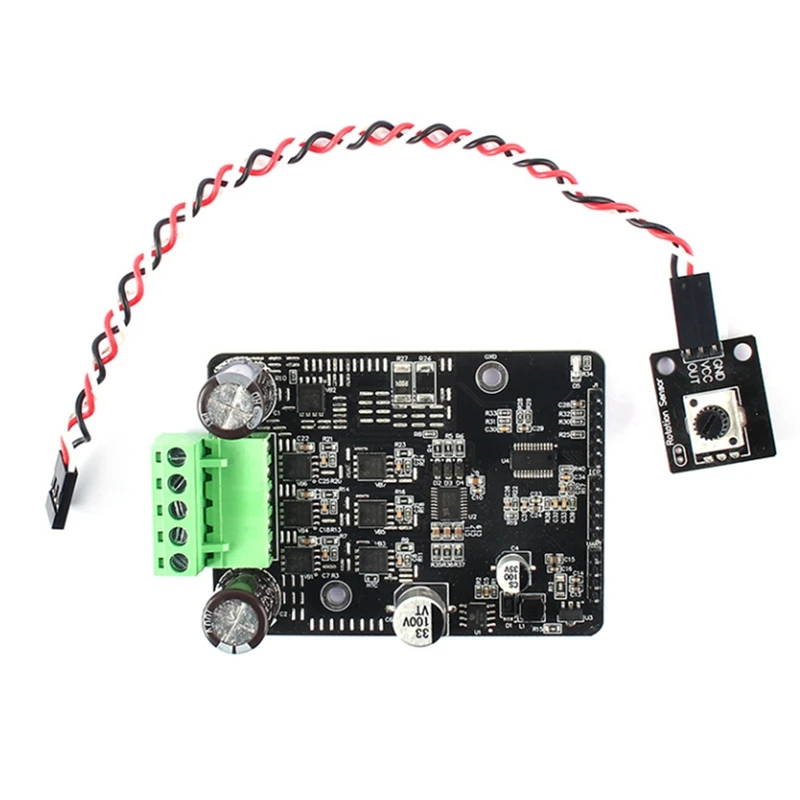 DC 6-80V BLDC Three Phase Brushless Motor Controller 1600W Motor Control Driver Board Motor Regulator No Hall-A12I