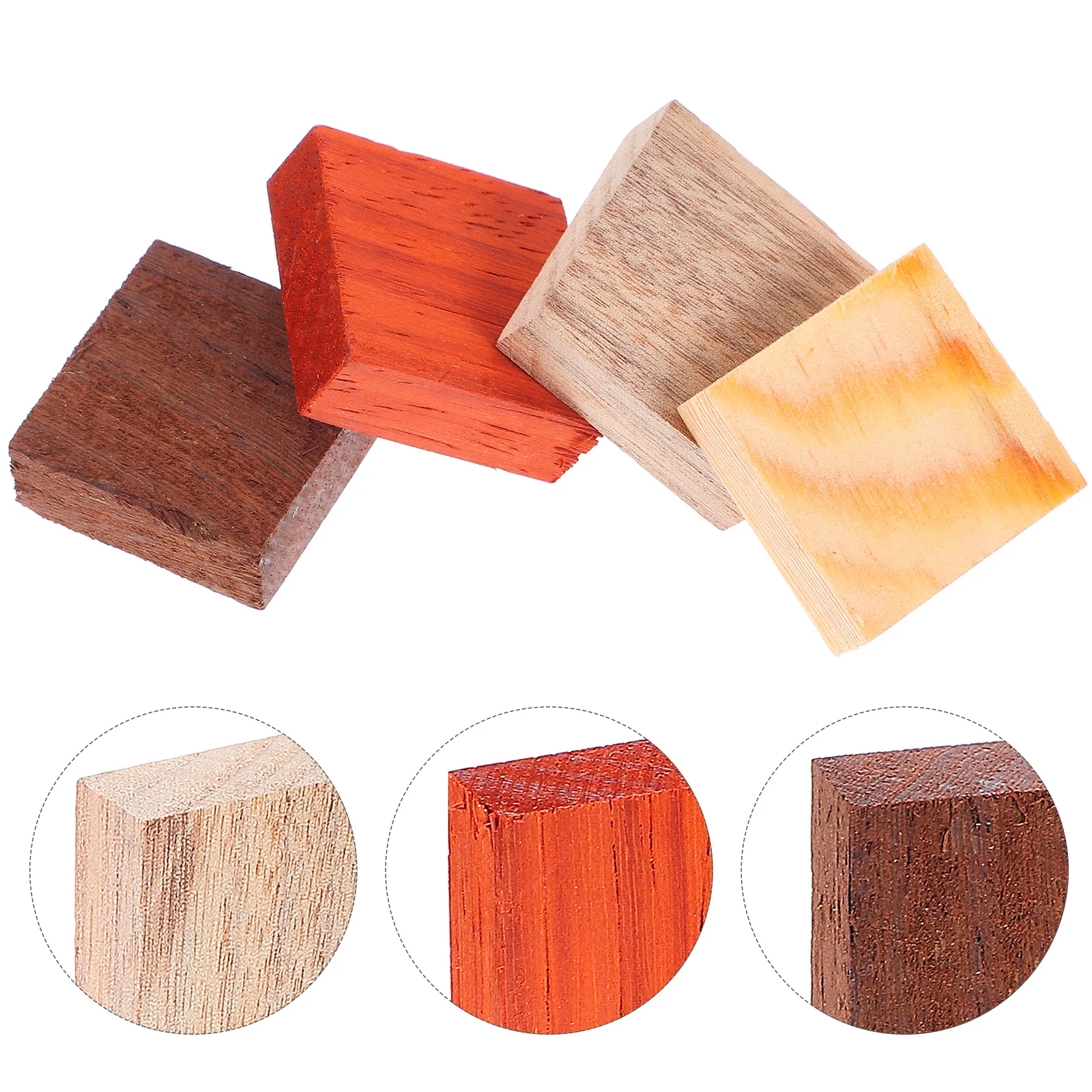 4 Uds. Anillos de madera hechos a mano, espacios en blanco de madera sin terminar para manualidades DIY, decoración de joyería, anillos de madera rústica Natural para manualidades