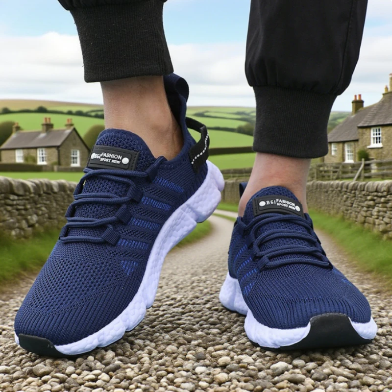 Herren-Mesh-Schuhe, einzigartiges, innovatives Trend-Design, leichte Turnschuhe, bequeme Outdoor-Laufschuhe, Jogging, Tennis, Herrenschuhe