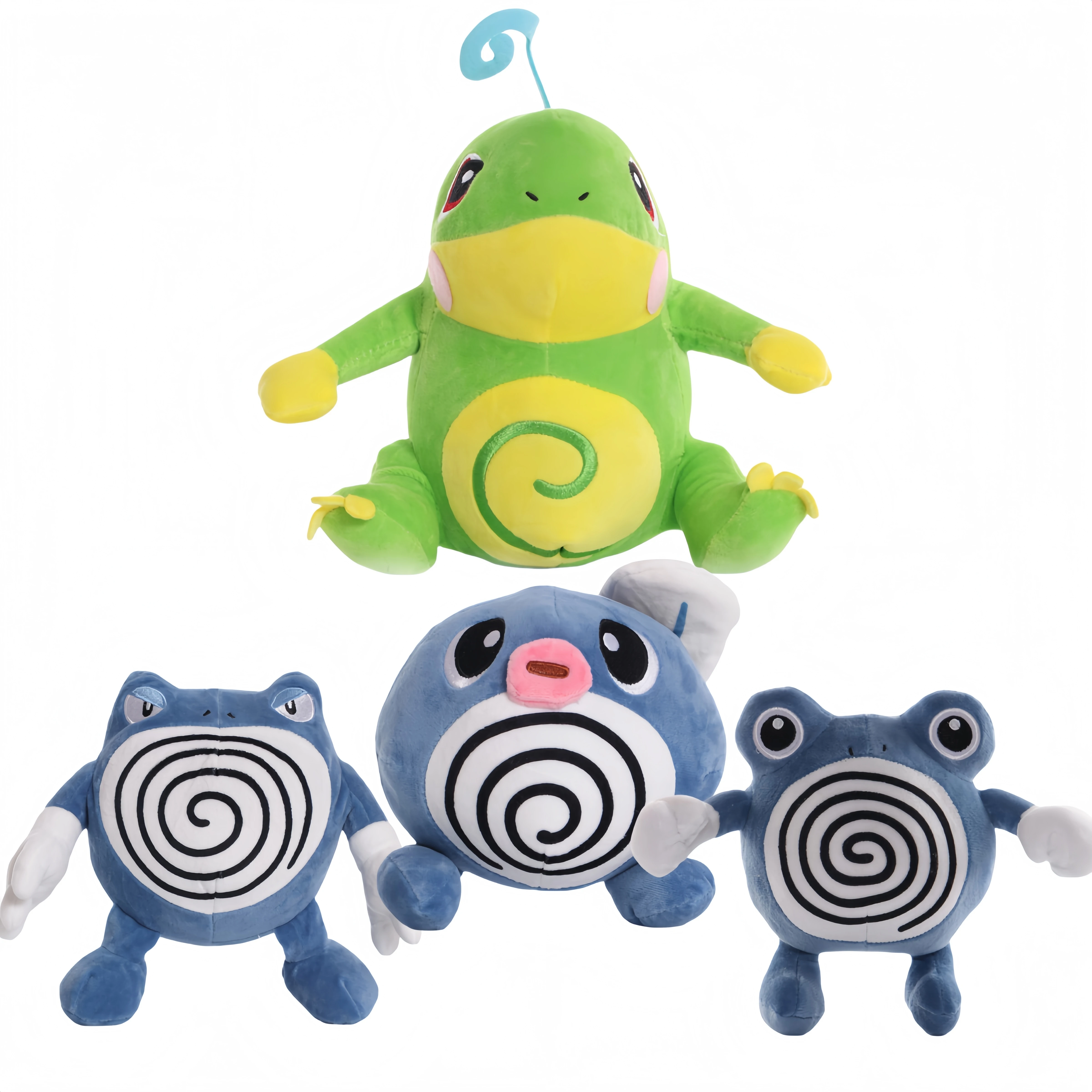 

Poliwag Poliwhirl Poliwrath плюшевые Pokemon Evolution Politoed плюшевые игрушки милые куклы с рисунком катушки подарки
