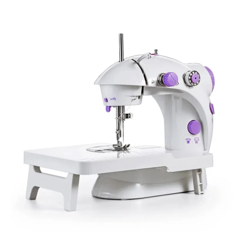 Sewing Machine 202 with Lamp Knife Home Electric Mini Multi Functional Small Sewing Machine US Standard Double Line Double Speed